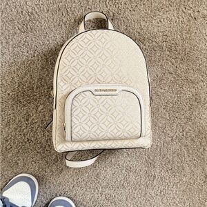 Michael Kors Cream & Gold Mini Backpack